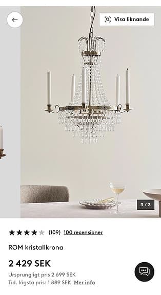 ROM Kristallkrona ifrån Jotex