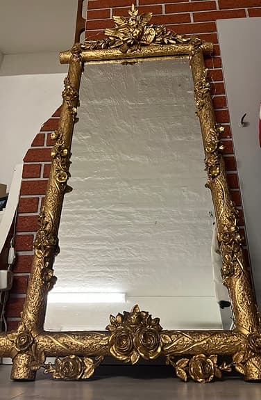 &Tradition Dekorationsspegel med guldram