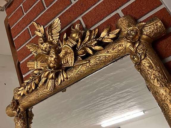 &Tradition Dekorationsspegel med guldram