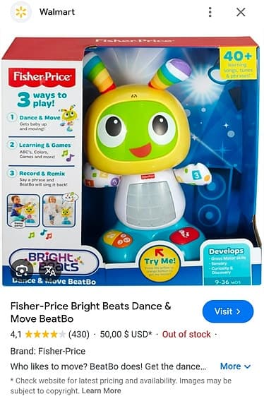 Fisher Price Leksak: dansande & pratande robot