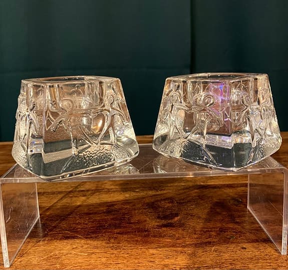 Orrefors ljusstake/ljuslykta från serien "För världens barn"