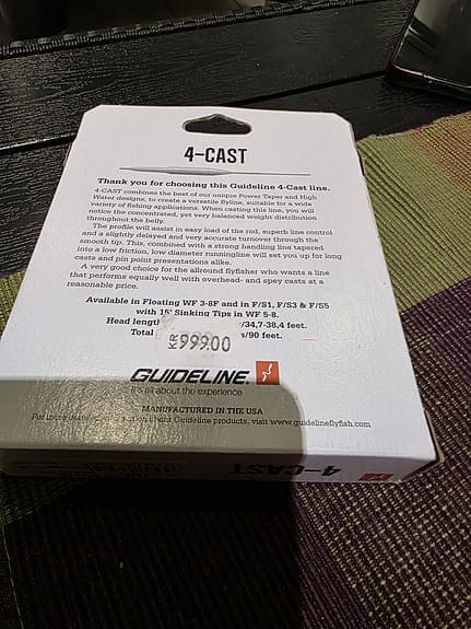 Flugfiskelinje Guideline 4-CAST