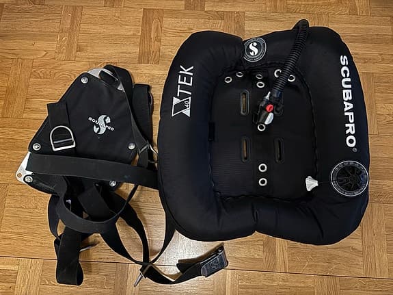 Scubapro ryggplatta och vinge för dykning