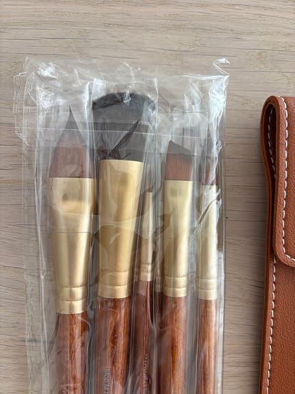 Maestro Series Kolinsky Sable akvarellpenslar, 6st olika