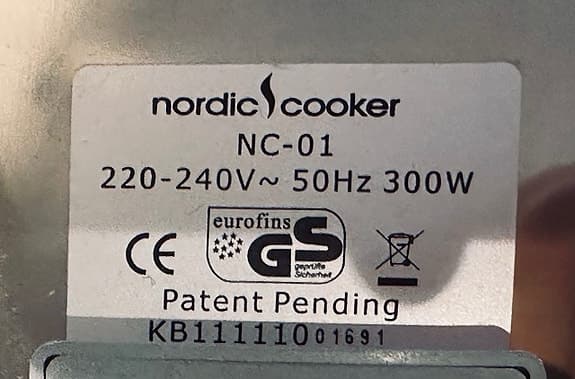 Nordic Cooker NC-01 Slow Cooker 300W Rostfritt stål