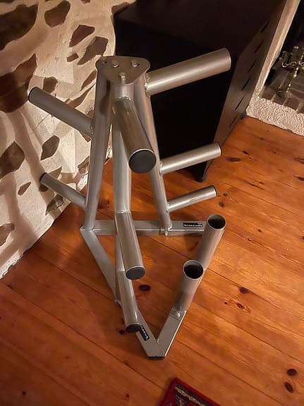 Spartacus Rack - Viktställ i metall med skivstångshållare