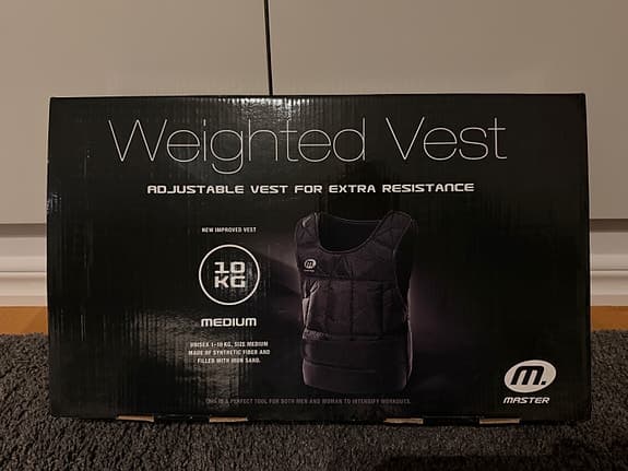 Viktväst - Master Weighted Vest 10 kg Medium svart