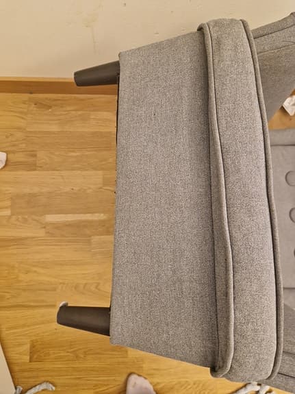 IKEA fåtölj av grå tyg