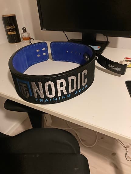 Nordic Training Gear Viktbälte blå och svart