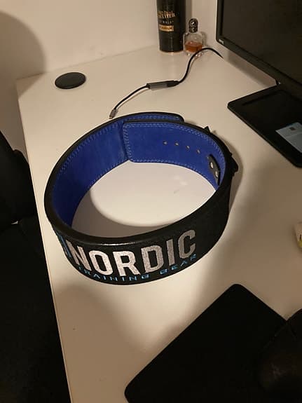 Nordic Training Gear Viktbälte blå och svart