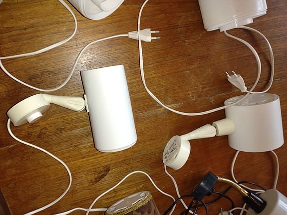 Vägglampor 60/70 tal 6st