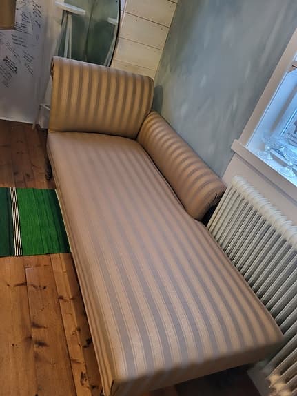 Schäslong Dagbädd Divan Vintage Radig På hjul