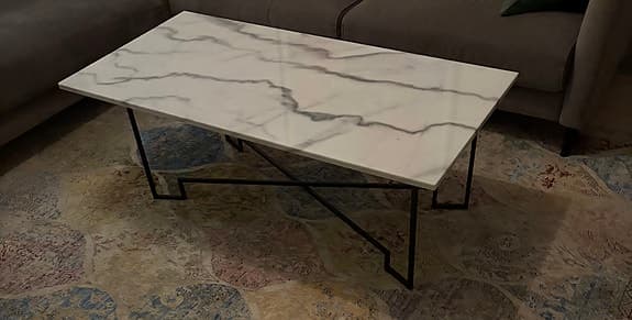 Soffbord i marmor från Mio 120 x 60 cm