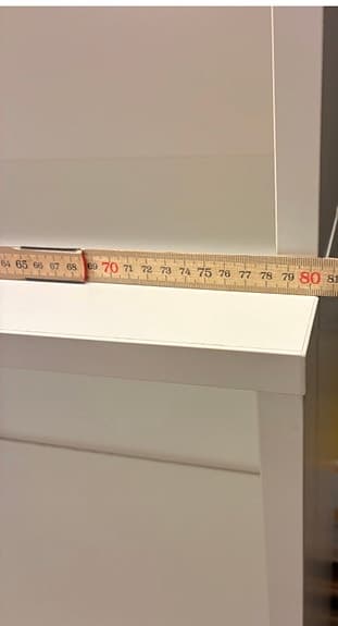 Bokhylla / kontorshylla 80*200 från IKEA – vit, moduluppbyggd