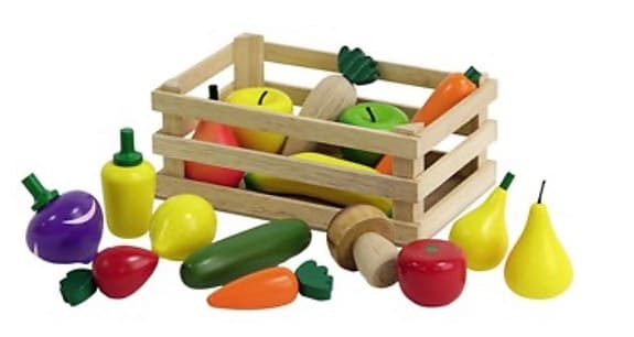Frukt och grönsaker, 17 delar(Lekolar)