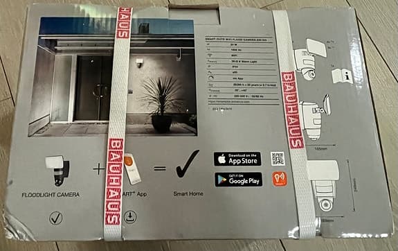 Entré belysning med kamera