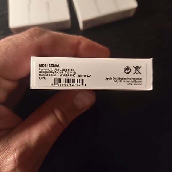 Apple Lightning to USB-kabel 1 meter