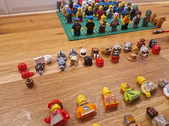 Lego gubbar, tillbehör