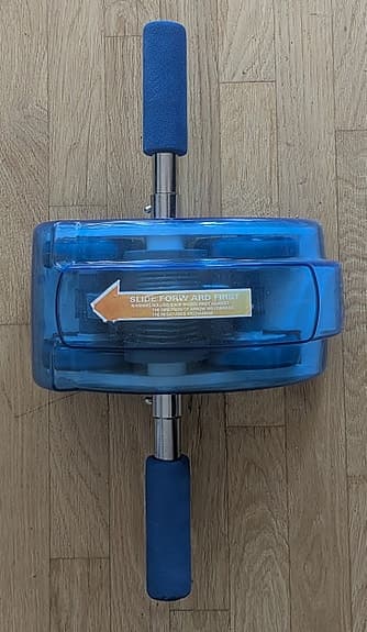 Blue Slide-Foam Ab Wheel träningshjul