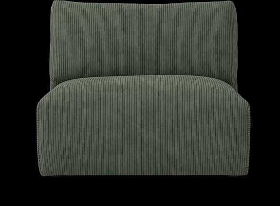Mio Free modulsoffa 1,5 sits - Mörkgrön manchester, mittensektion