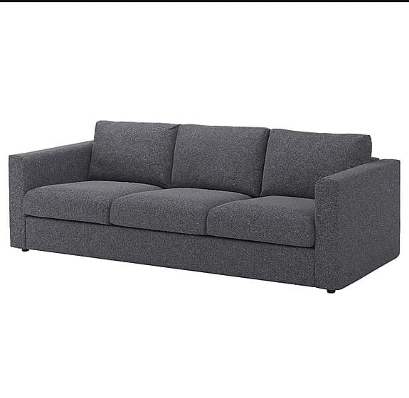 Fynda! Ny klädsel 3-sits IKEA VIMLE Gunnared mellangrå