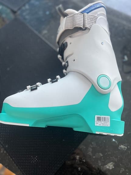 Salomon Calf Brace Skidpjäxa 23.5 Vit/Turkos