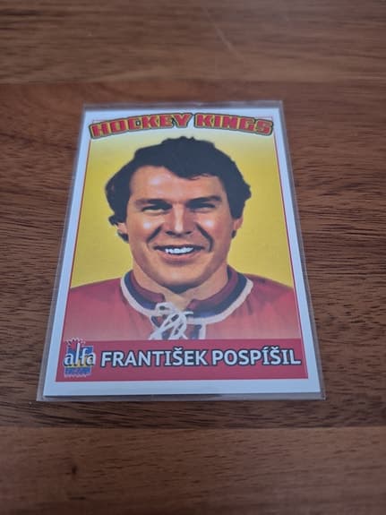 204/ Nr 15 F. Pospisil Alfa Hockey Kings 50 ex Nyskick Samlarobjekt