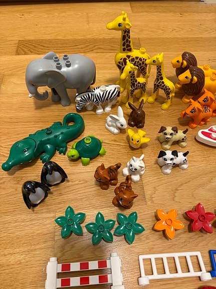 LEGO DUPLO djur,  figurer och tillbehör