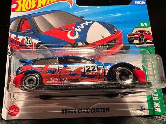 Hot Wheels Honda Civic Custom leksaksbil