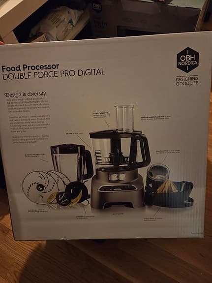 OBH Nordica Double Force Pro Digital Matberedare och blender