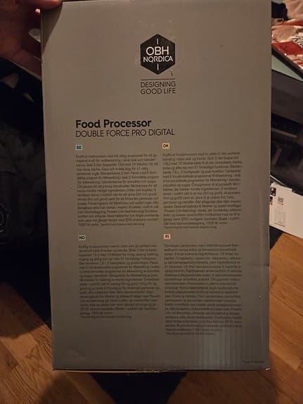 OBH Nordica Double Force Pro Digital Matberedare och blender