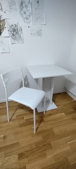 Bord och Stol från VidaXL som nya
