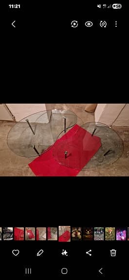 enzo mari Zanotta glasbord design