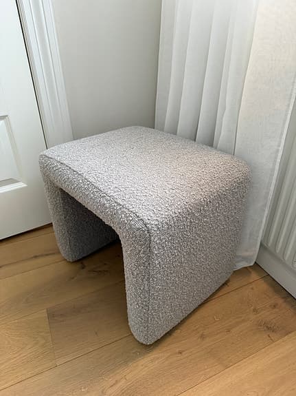 PALL I BOUCLÉ Ljusgrå