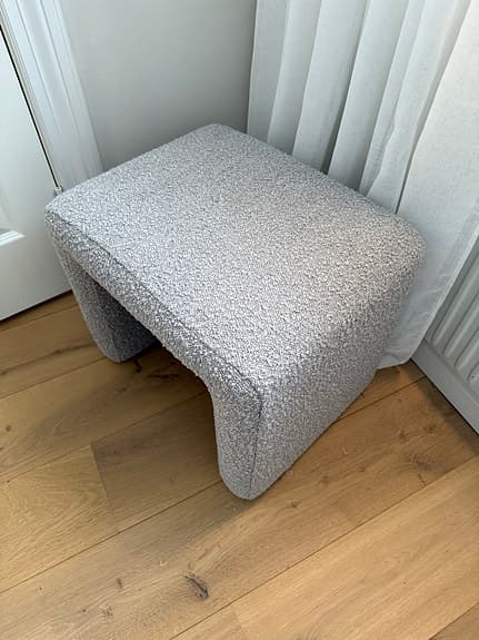 PALL I BOUCLÉ Ljusgrå