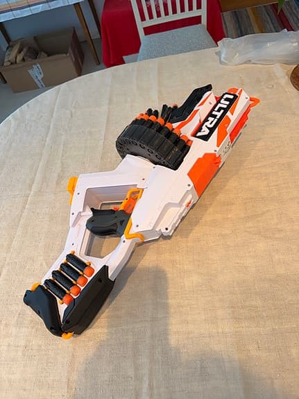 Nerf Ultra Blaster leksaksvapen vit orange