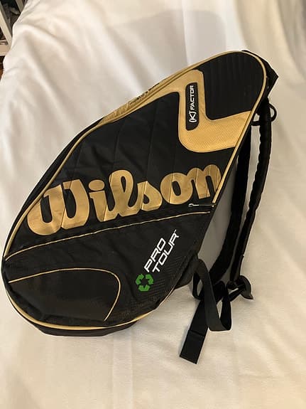 Wilson Pro Staff Tenniskväska svart och guld