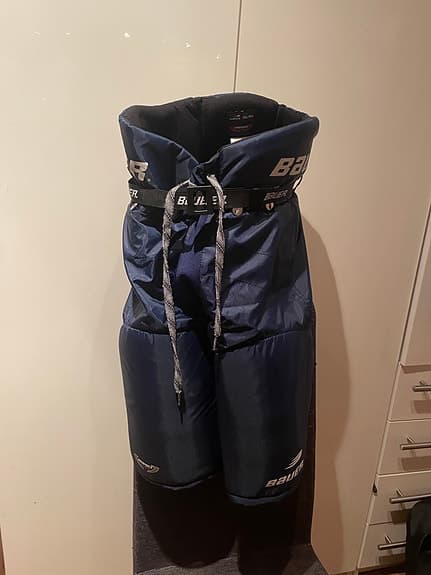 Bauer impact ishockeybyxor XL/TG blå