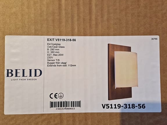 Belid Exit Vägglampa