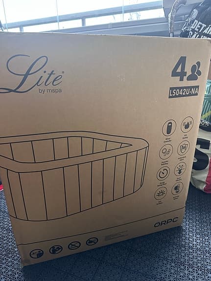 Mspa Lite Orbit uppblåsbar spabad 4 personer