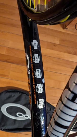 Prince O3 Black tennisracket med fodral