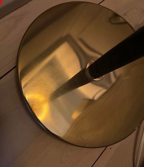 Svensk tenn golvlampa 1838