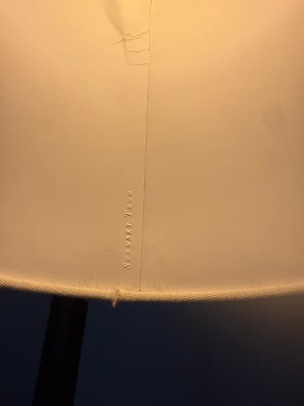 Svensk tenn golvlampa 1838