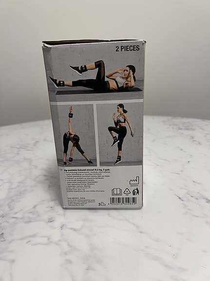 Crivit Basics Ankelvikter 0,5 kg svart 2-pack