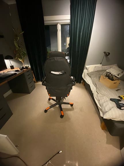 FTW Gamingstol svart och orange