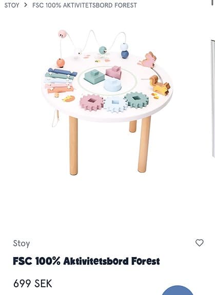 Stoy Lekbord i trä för barn