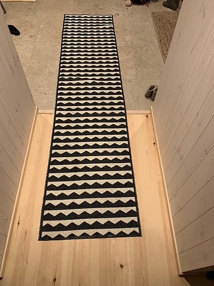 Brita Sweden Matta ”Gittan” Svart och Vit