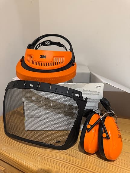 3M G500 Skyddshjälm med visir och hörselskydd