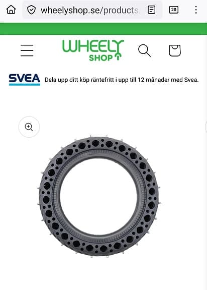 2st Nya Dubbdäck (8,5") till Elsparkcykel – Universal & Punkteringsfria.