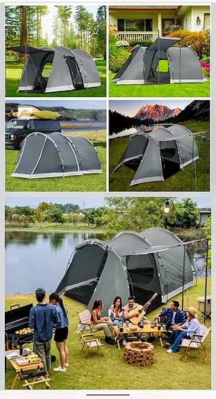 Tält för 4 personer, fortfarande oupppackat